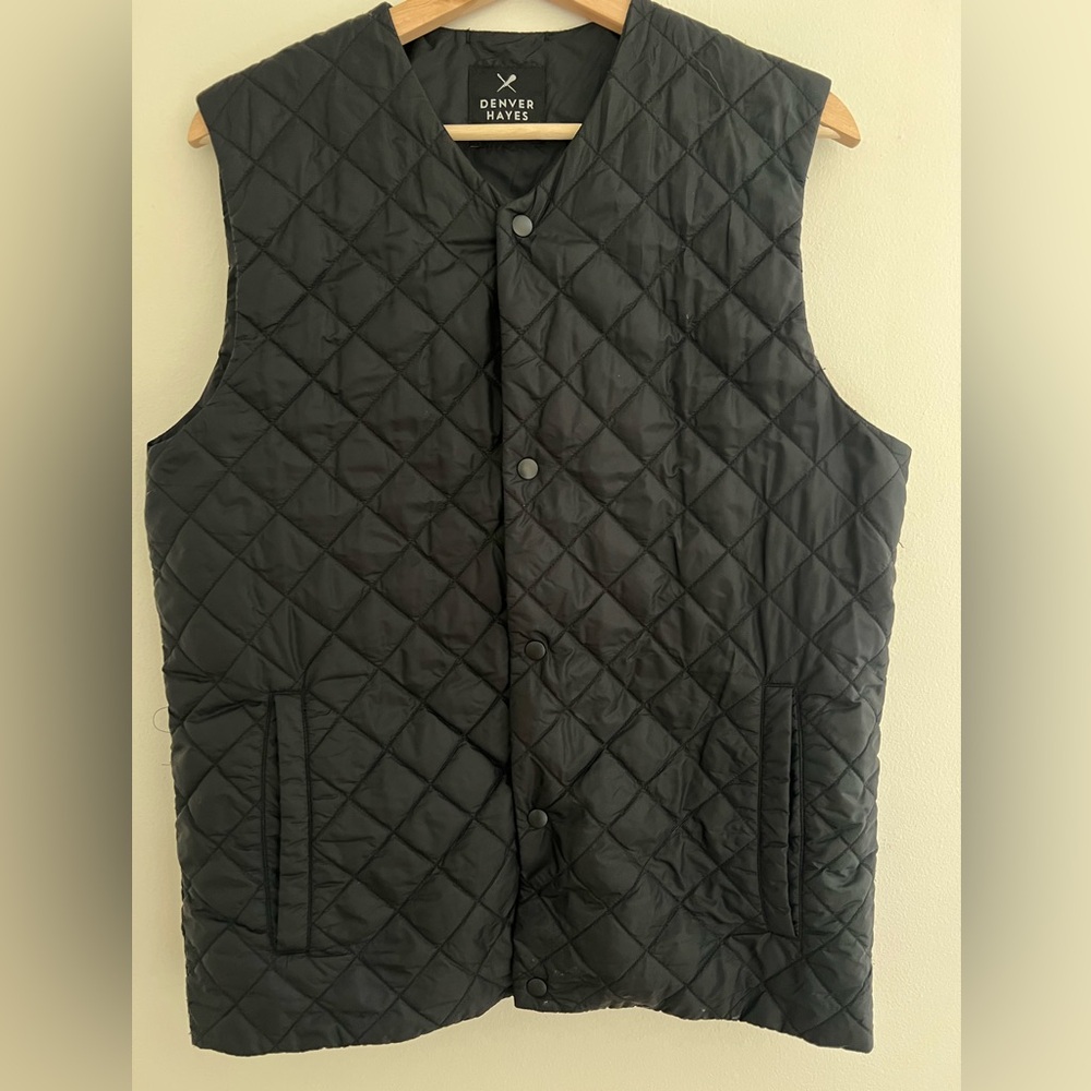 Denver Hayes Quilted Black Vest
